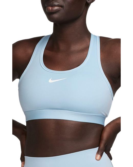 Nike Drifit Padded Sports Bra in Brown Lyst