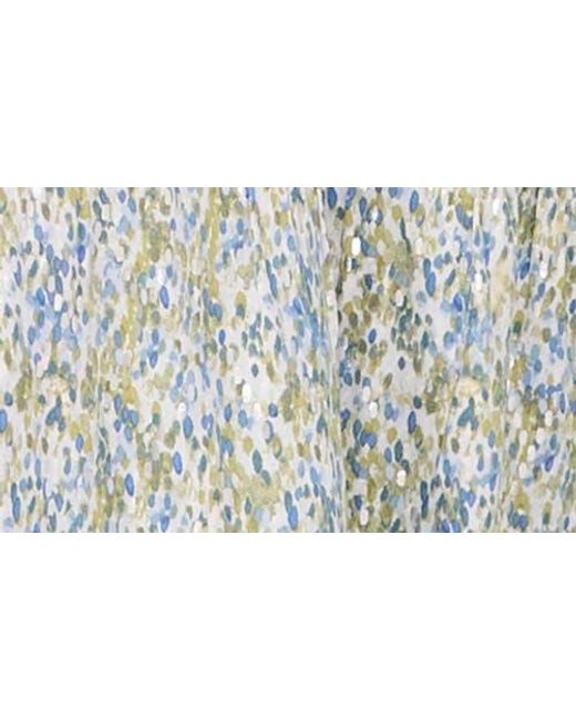 Halogen® Multicolor Abstract Print Tie Front Midi Dress