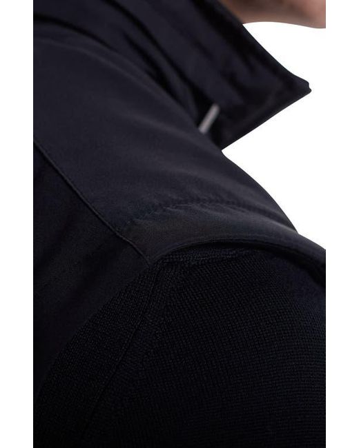Bugatchi Black Soft Touch Performance Knit Vest for men