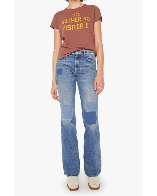 Mother Blue The Boxy Goodie Goodie Supima Cotton Tee