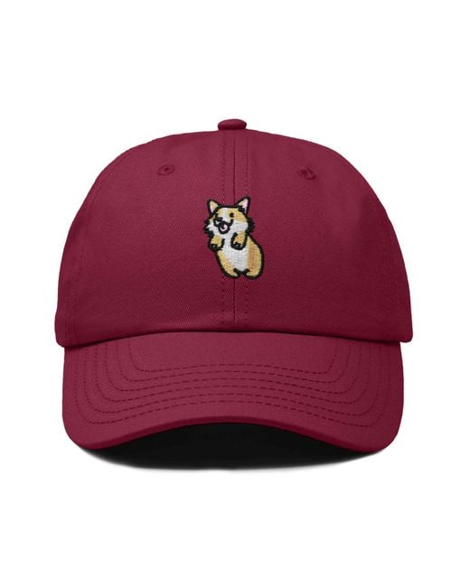 Alix Leaping Corgi Embroidered Cap
