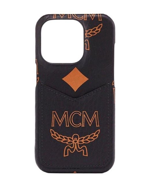 MCM Black Iphone 15 Pro Case