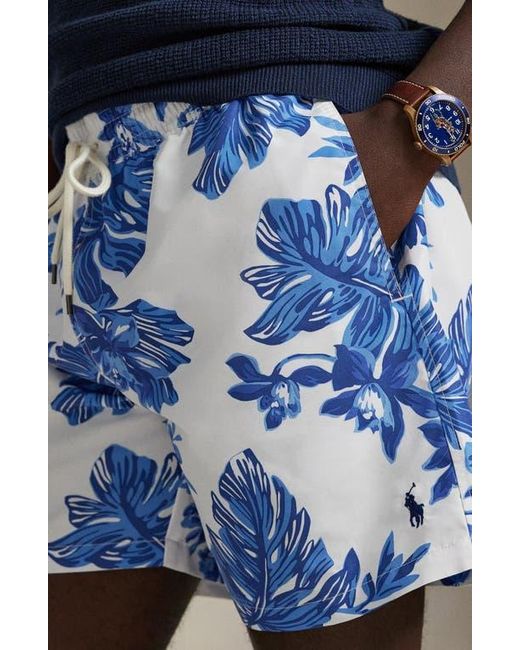 Polo Ralph Lauren Blue Traveler Classic Swim Trunks for men