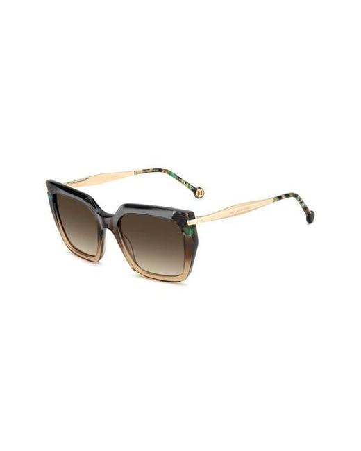 Carolina Herrera Multicolor 55Mm Rectangular Sunglasses