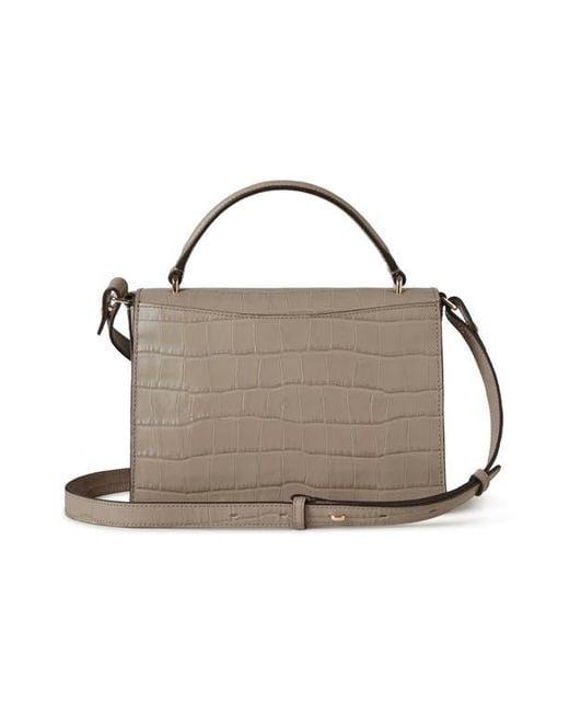 Mulberry Multicolor Lana Croc Embossed Leather Top Handle Bag