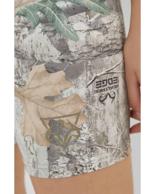 Guess Natural X Realtree Camo Bike Shorts