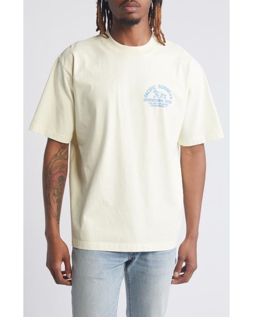 PacSun White Downtown Rodeo Cotton Graphic T-shirt for men