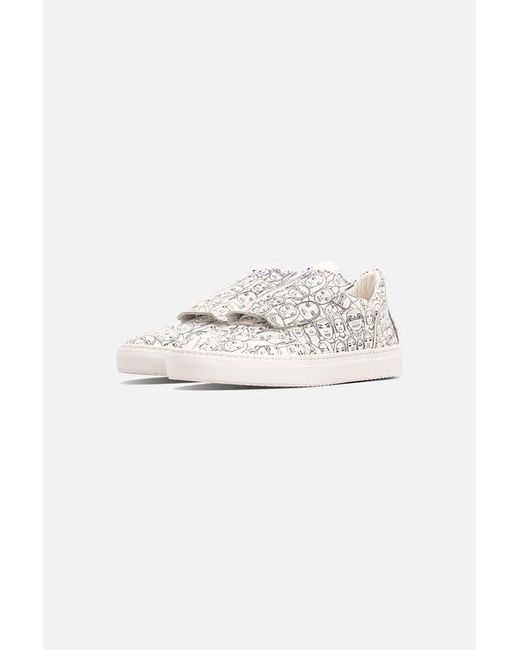 Fini White Bold Ty Sneaker