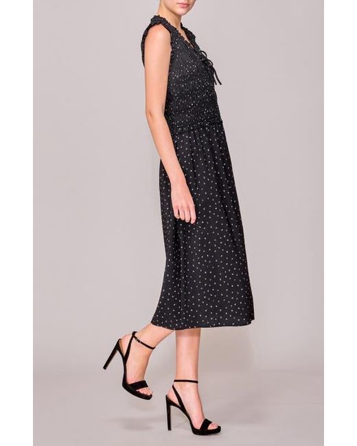 MELLODAY Multicolor Shirred A-Line Dress