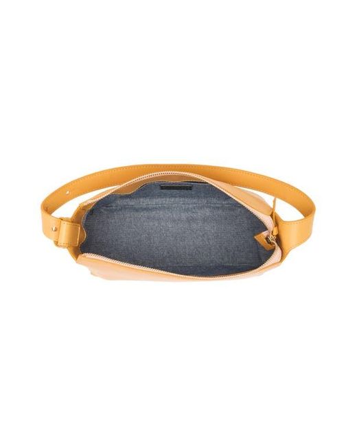 Clare V. Yellow Fleurine Leather Shoulder Bag