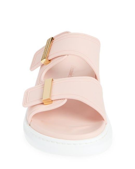 Alexander McQueen Pink Hybrid Slide Sandal