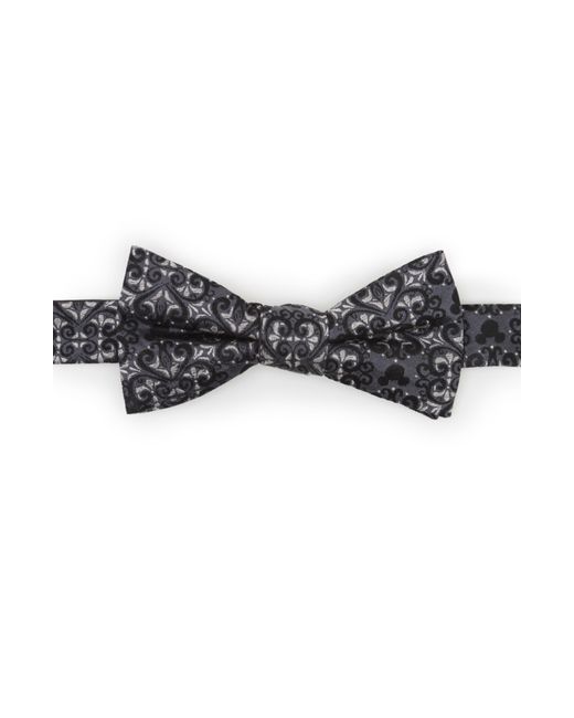 Cufflinks Inc. Black X Disney Mickey Mouse Damask Tile Silk Bow Tie for men
