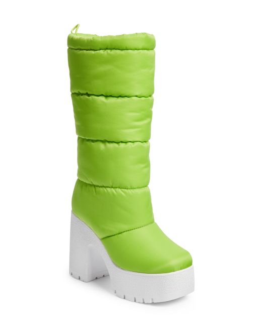 Jeffrey Campbell Snow Doubt Platform Winter Boot in Green Lyst