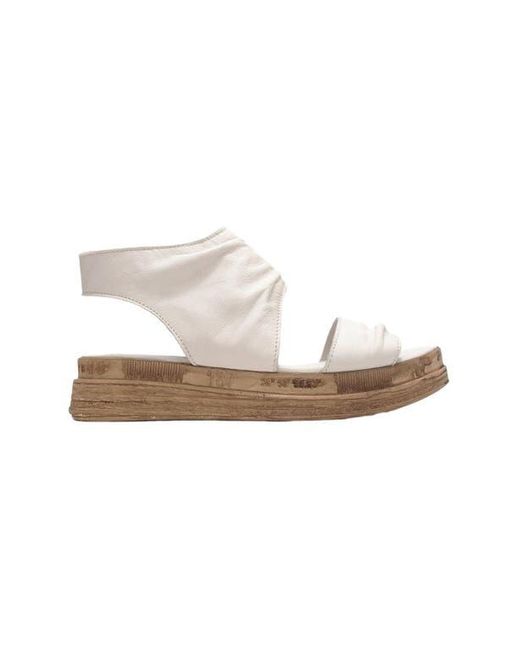 Forever & Always Shoes Multicolor Lunas Leather Side-Zip Flat Heel Sandal