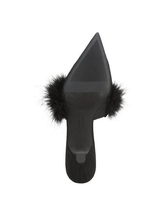 Circus by Sam Edelman Black Gemma Fluff Mule