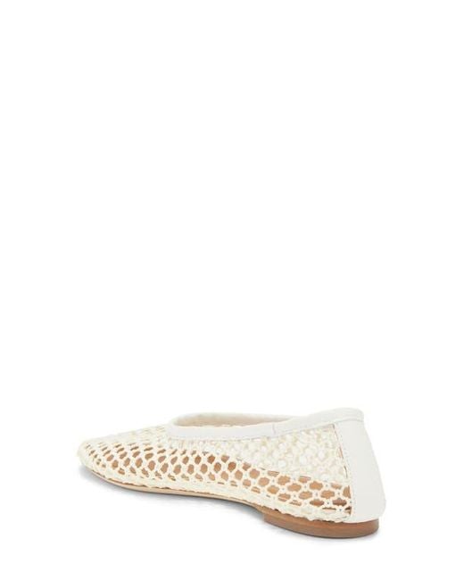 Staud Natural Alba Ballet Flat