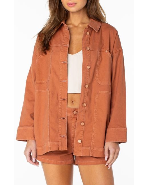 Roxy Orange Lost Treasure Cotton & Linen Jacket