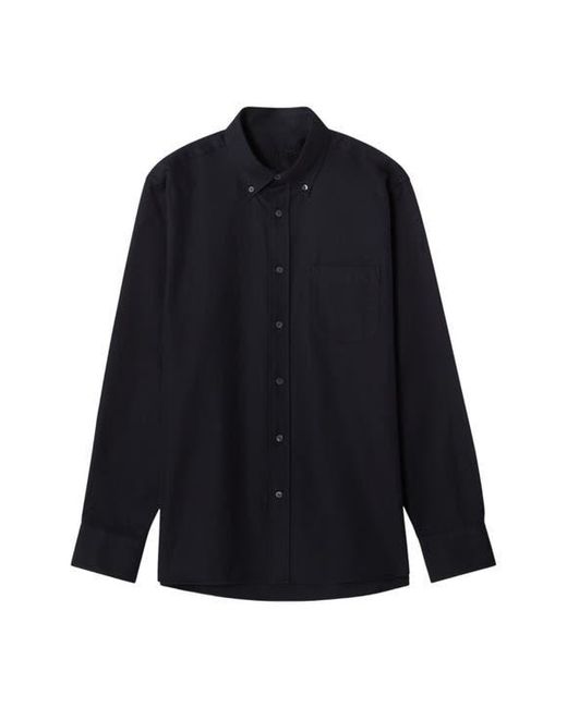 Robert Talbott Blue Harrison Button Down Pique Shirt for men