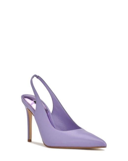 Nine West Feather Slingback Pump in Purple Lyst