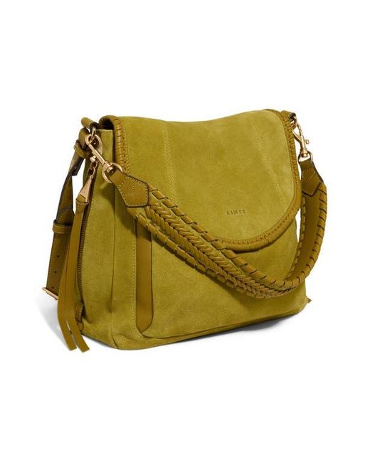 Aimee Kestenberg Green All For Love Convertible Leather Shoulder Bag