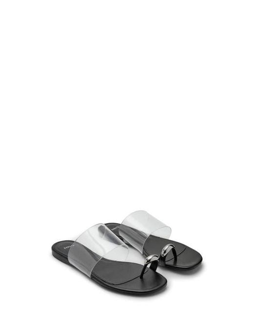 Mango Gray Transparent Slide Sandal
