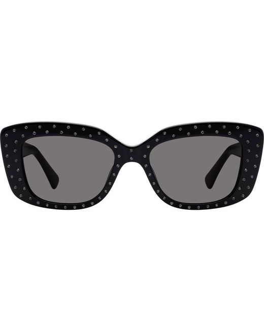Kurt Geiger Black 52Mm Rectangular Sunglasses