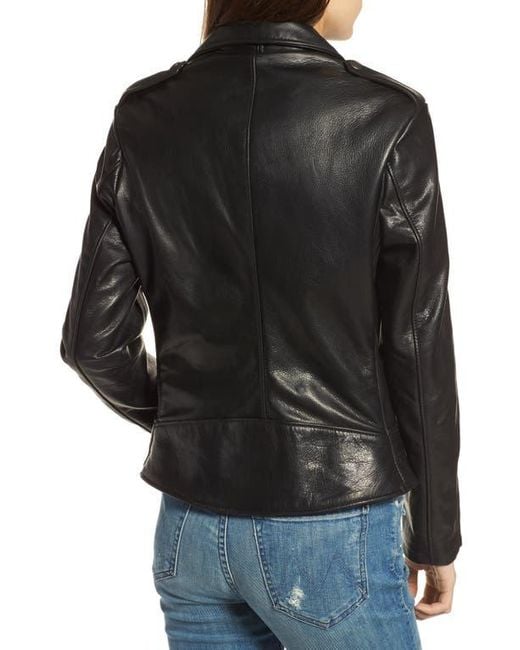 Schott Nyc Black Lightweight Leather Jacket