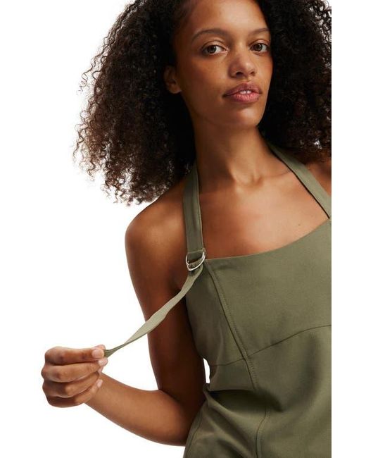 Cotton On Green Luis Halter Seam Top