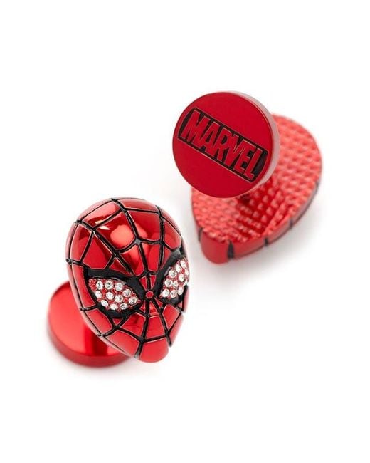 Cufflinks Inc. Red 3D Spider- Cuff Links for men