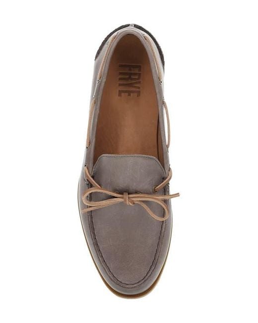 Frye Brown Mason Boat Shoe for men