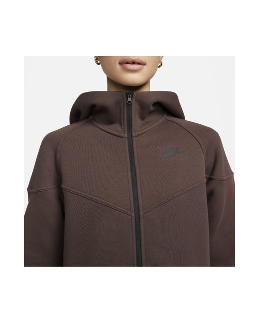 Nike Brown Sportswear Tech Fleece Windrunner Zip Hoodie