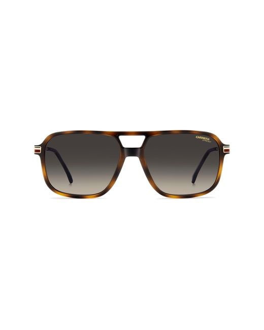 Carrera Black 390/S 59Mm Gradient Rectangular Sunglasses for men