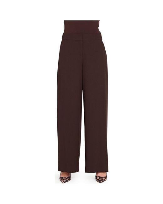 Tahari Brown Wide Leg Pants