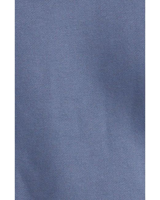 Alo Yoga Blue Renown Cotton Blend Hoodie for men
