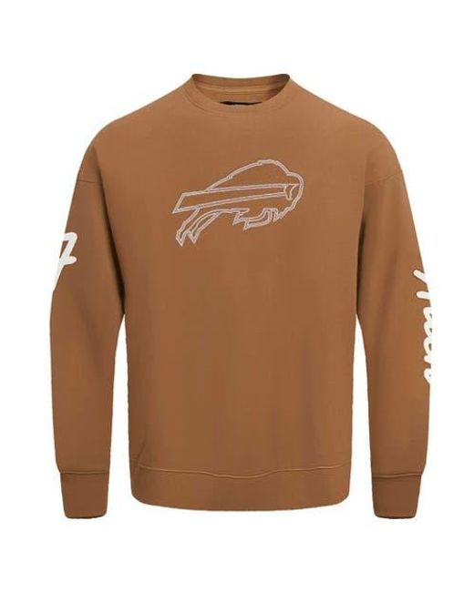 Pro Standard Brown Josh Allen Buffalo Bills Pullover Crewneck Sweatshirt for men