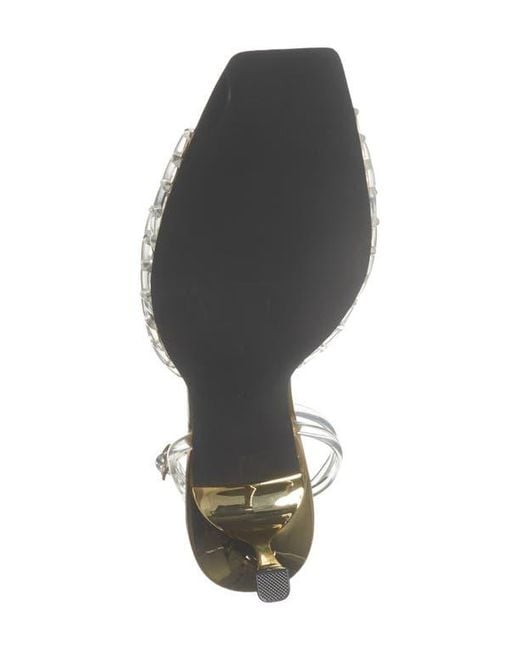 Jeffrey Campbell White Lattix Ankle Strap Jelly Sandal