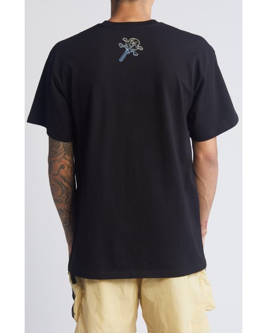 ICECREAM Black The Range Cotton Graphic T-shirt for men