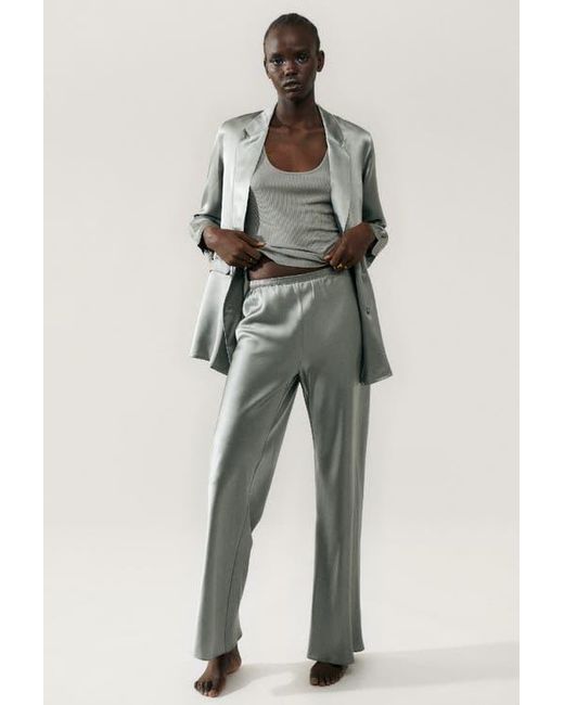 SILK LAUNDRY Multicolor Bias Cut Pants
