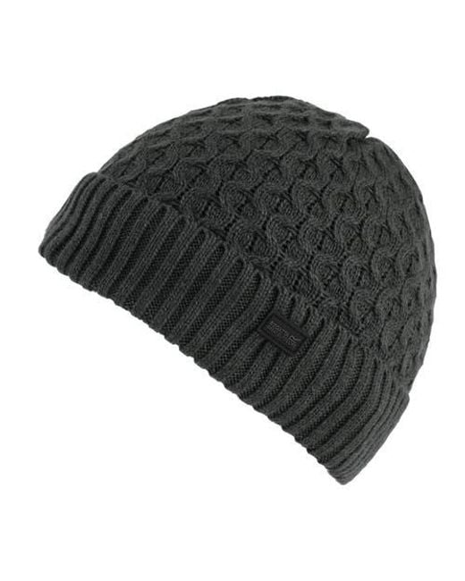Regatta Black Harrell Beanie for men