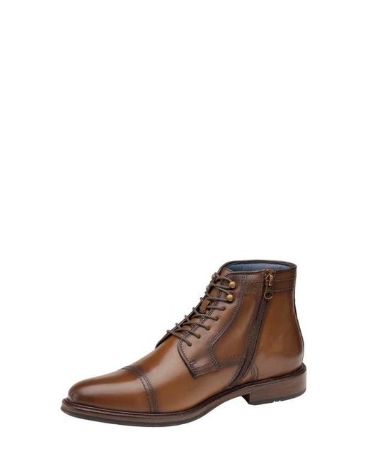 Johnston & Murphy Brown Raleigh Xc Flex Cap Toe Boot for men