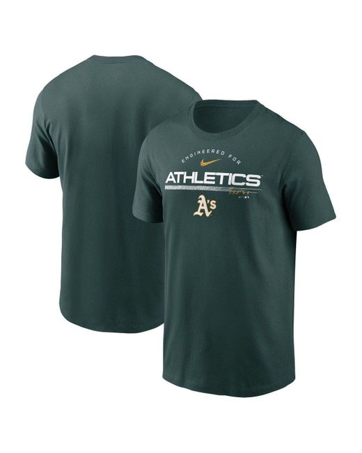 Nike Green Oakland Athletics Team Engineered Performance T-shirt At Nordstrom for men