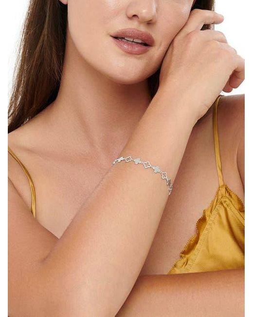 DEVATA White Clover Chain Bracelet