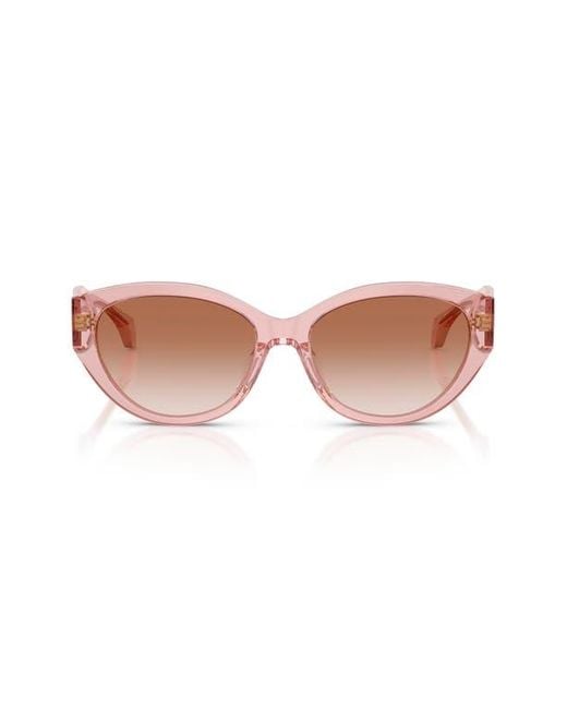 Versace Pink 56Mm Gradient Oval Sunglasses