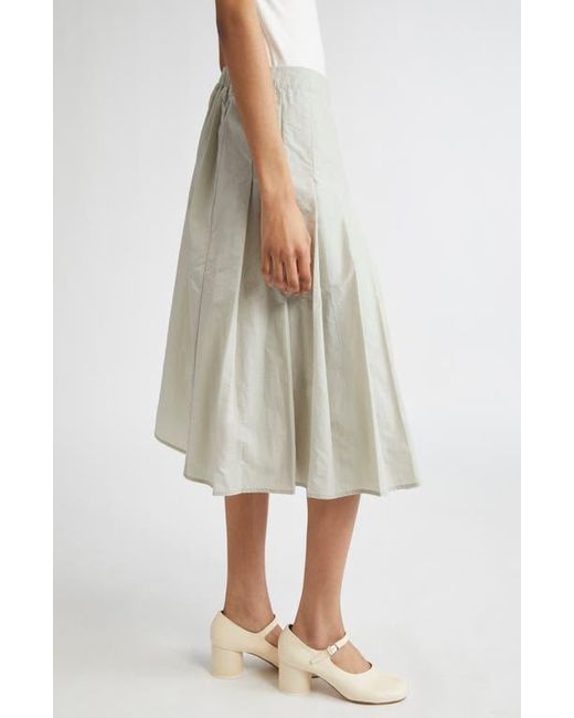 Renaissance Renaissance White Sequel Pleated Midi Skirt