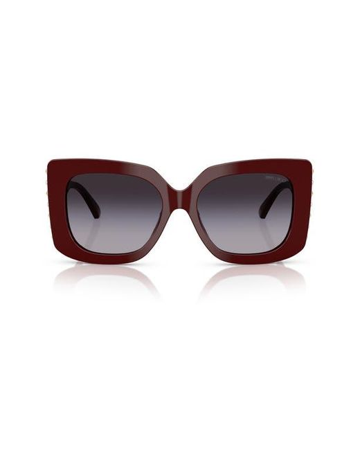 Jimmy Choo Red 54Mm Butterfly Sunglasses for men