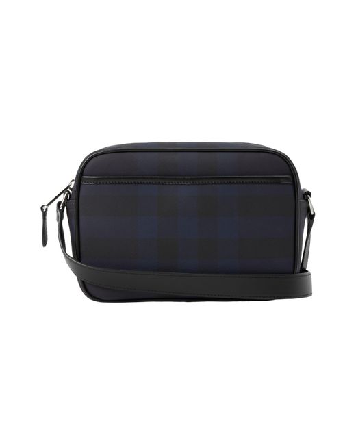 Burberry Black Paddy Check Coated Canvas Crossbody Bag for men