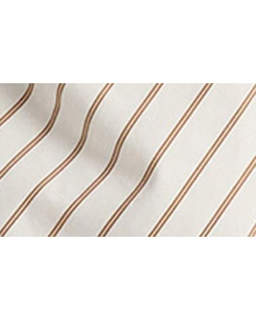 A.L.C. Natural A. L.c. Madison Stripe Long Sleeve Cotton Shirtdress