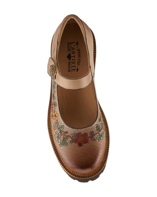 Spring Step Brown Danuella Platform Mary Jane
