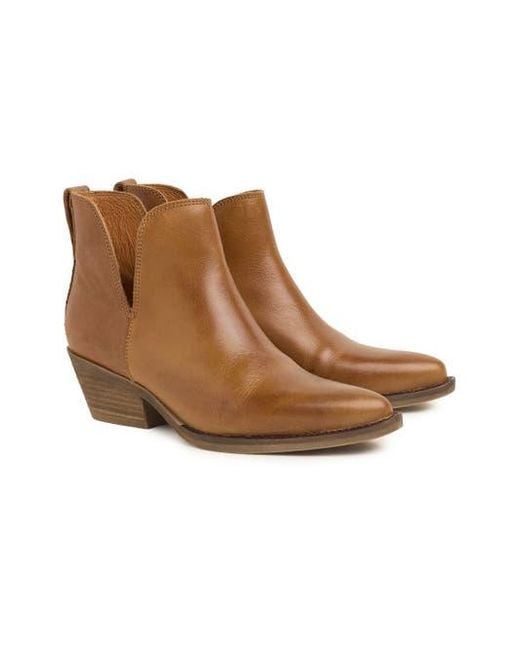 Celtic & Co. Brown Split Detail Ankle Boot
