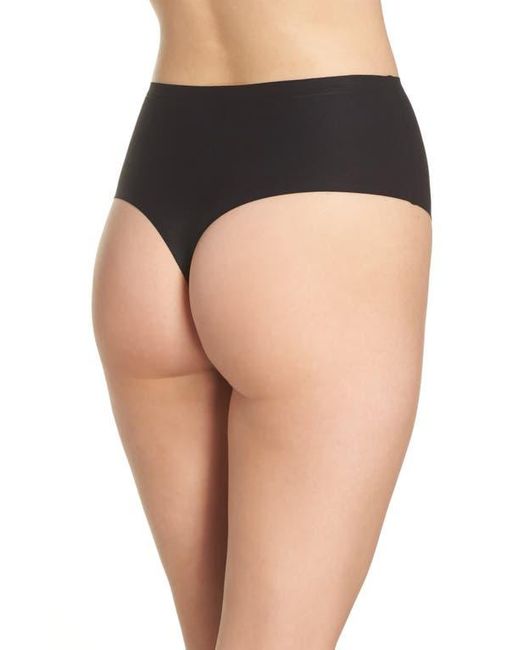 Chantelle Black Chantelle Intimates Soft Stretch Seamless Retro Thong
